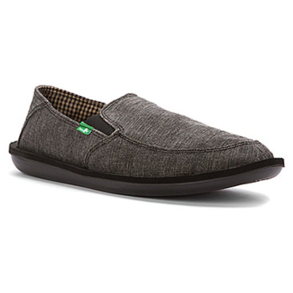 Sanuk Vice Black Sidewalk Surfer - Size 8